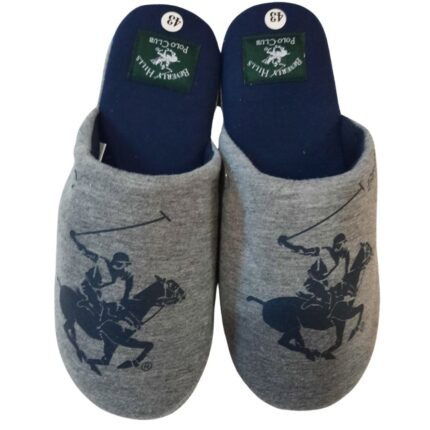 Мъжки домашни чехли Polo сиви