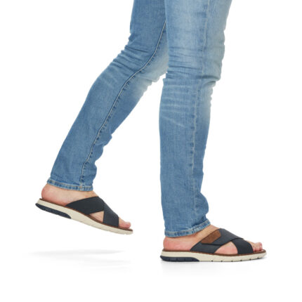 Мъжки анатомични чехли Rieker 25283-14 сини