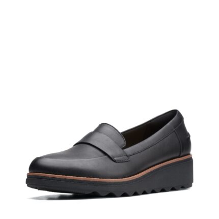 Дамски обувки Clarks Sharon Gracie естестена кожа черни