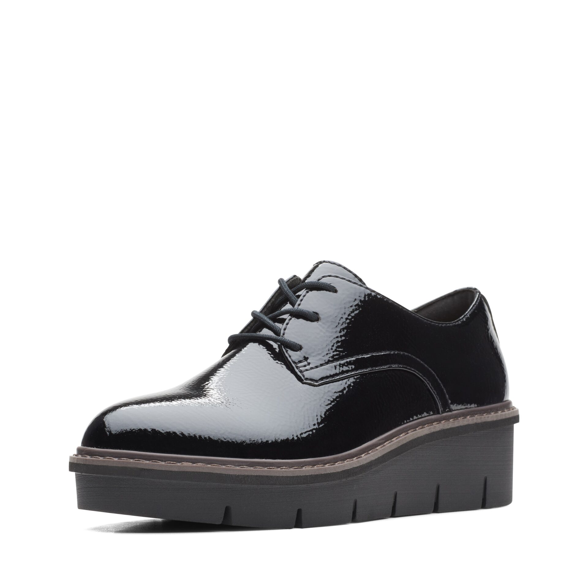 Дамски обувки с връзки Clarks Airabell черни