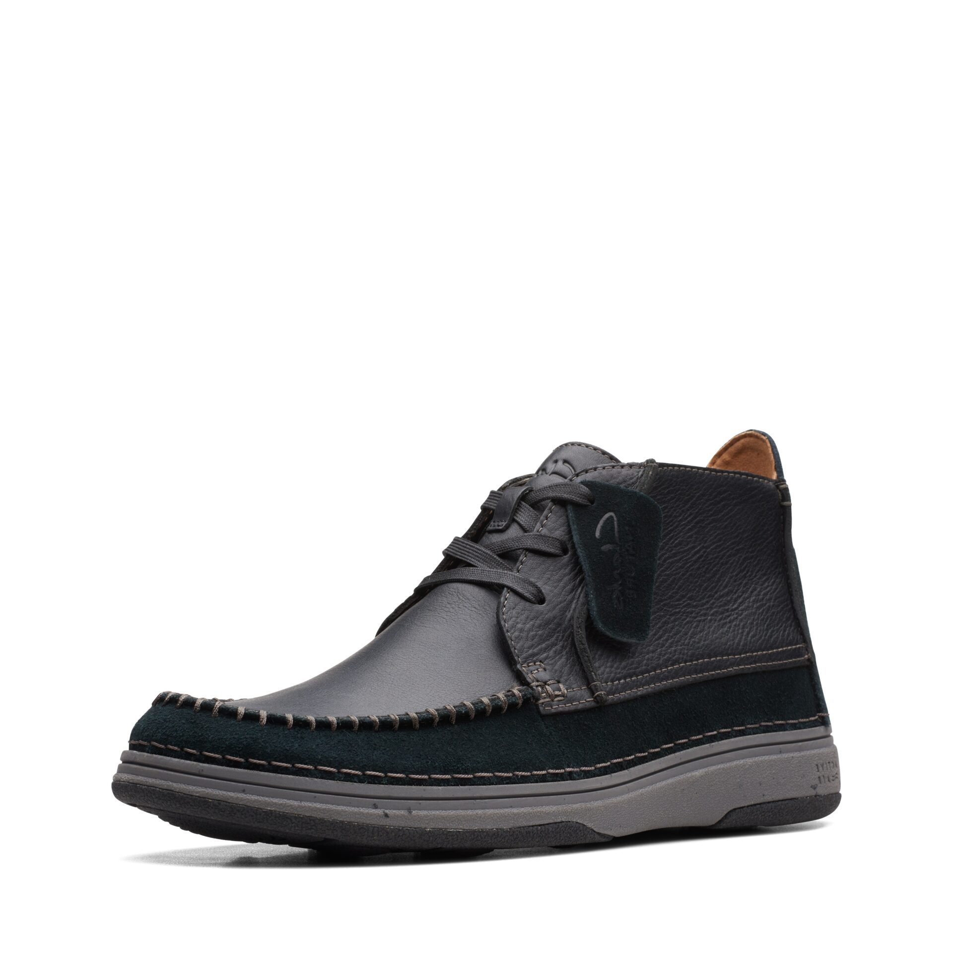 Мъжки боти  Clarks Nature 5 Mid естествена кожа черни