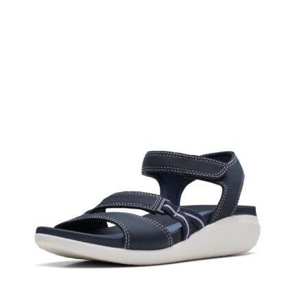 Дамски сандали Clarks Glide Hi Shore сини