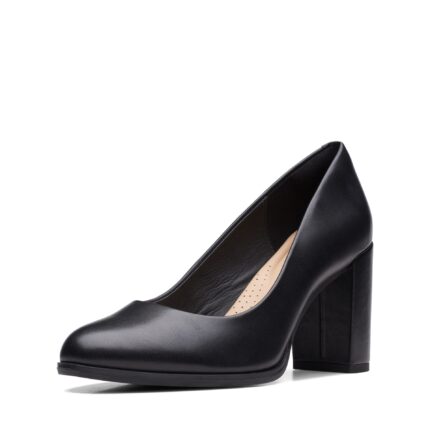 Дамски елегантни обувки на ток Clarks Freva85 Court черни