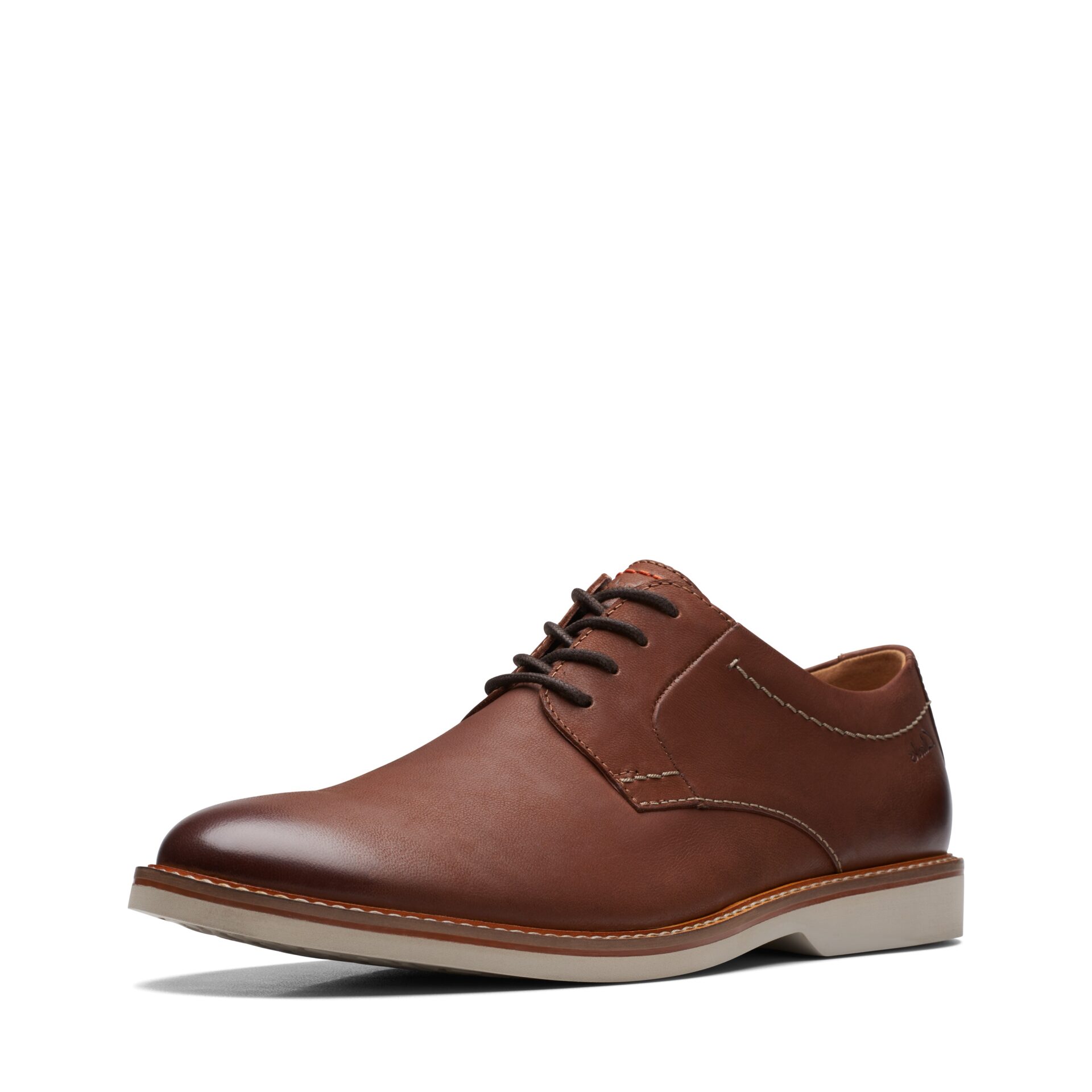 Мъжки обувки Clarks Atticus  LTLace естествен набук кафяви