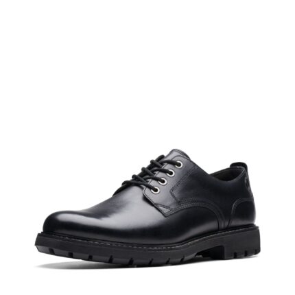 Мъжки обувки Clarks Batcombe Tie естествена кожа черни