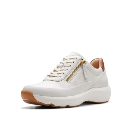 Дамски спортни обувки Clarks Tivoli Zip бели
