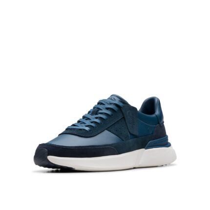 Мъжки обувки Clarks Craft Pace естествена кожа сини