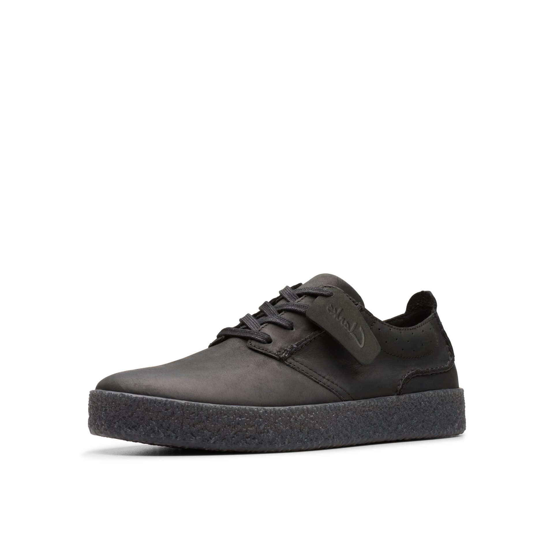 Мъжки обувки Clarks Casual StreethillLace естествена кожа черни