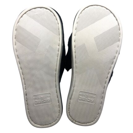 Дамски домашни чехли Kompass черни сърца