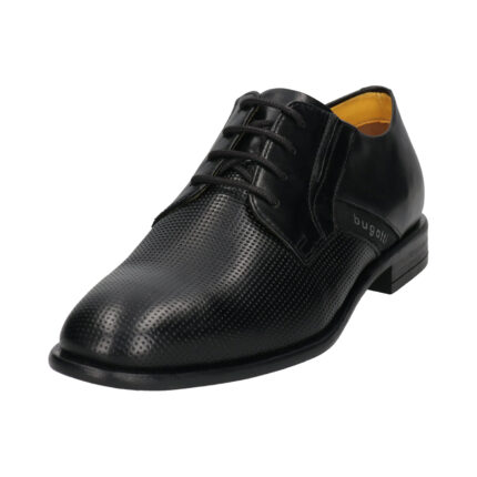 Мъжки ежедневни обувки Bugatti естествена кожа черни