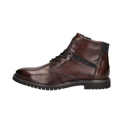 Мъжки боти Bugatti естествена кожа черни/кафяви