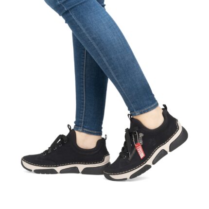 Дамски обувки RIEKER 45973-00 ширина F1/2 черни