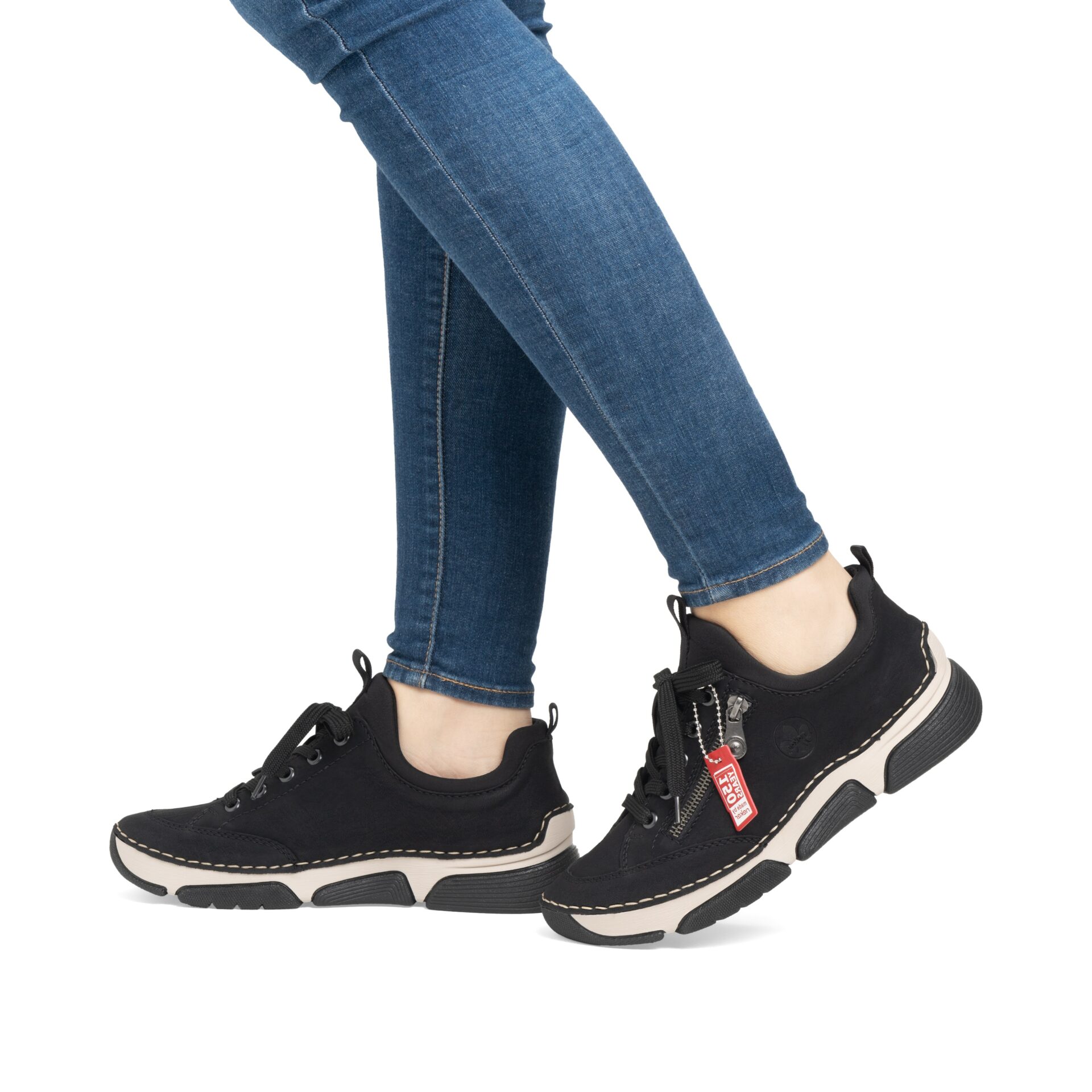 Дамски обувки RIEKER 45973-00 ширина F1/2 черни