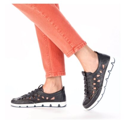 Дамски спортни обувки Rieker ANTISTRESS 49956-14 ширина F1/2 сини