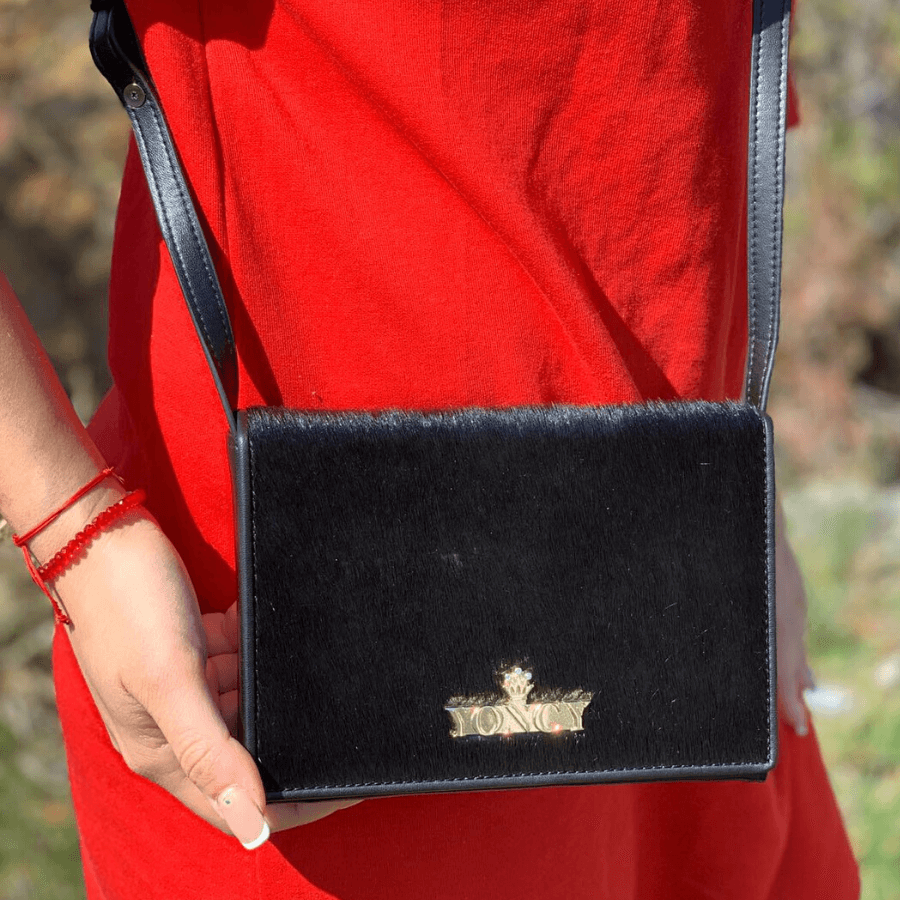 Дамска малка чанта през рамо Yoncy® черна