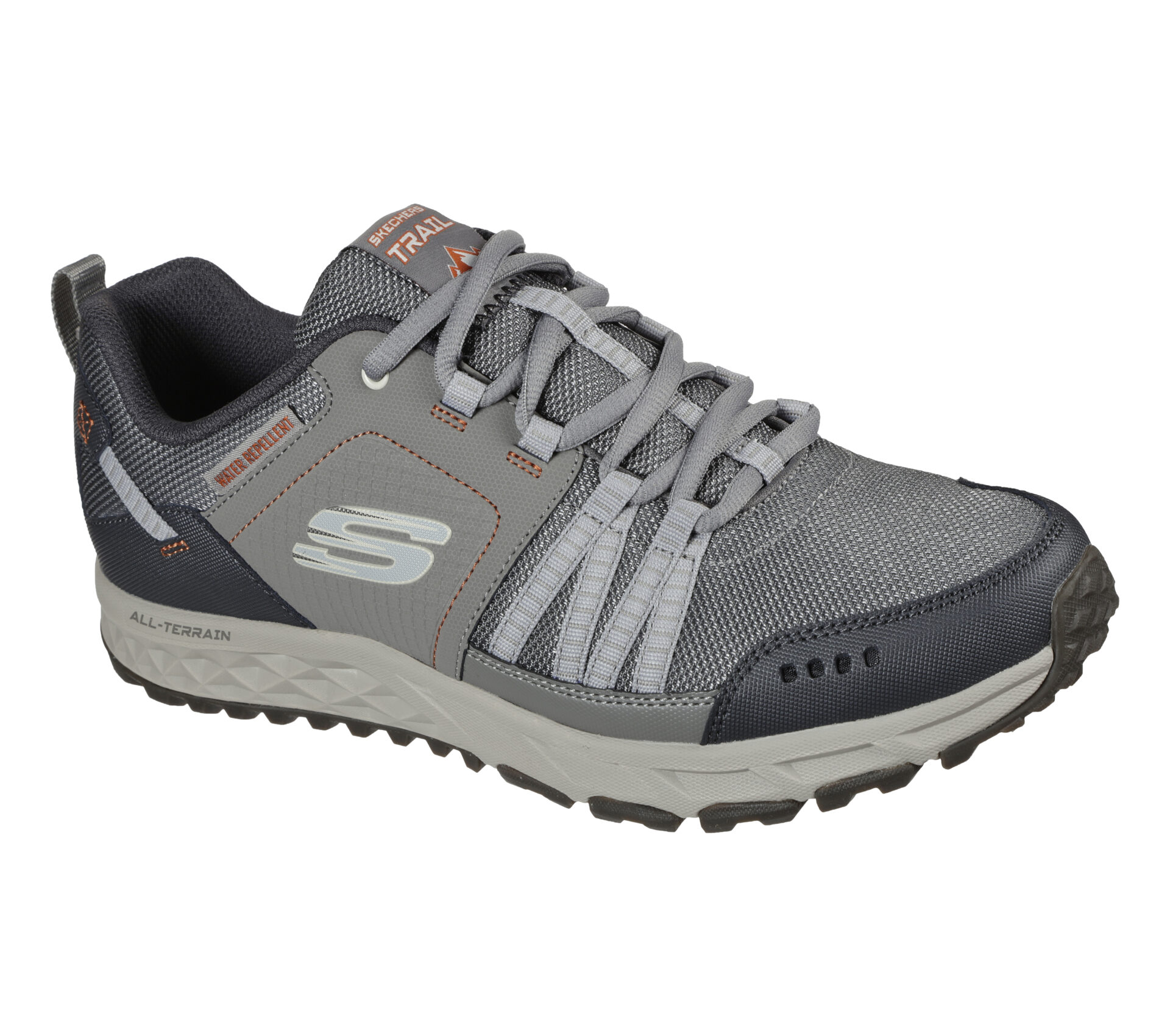 Мъжки спортни обувки Skechers Water Repellent бежови мемори пяна
