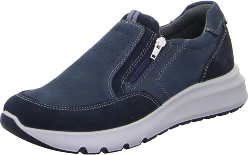 Мъжки обувки без връзки Ara естествена кожа сини Мъжки обувки без връзки Ara естествена кожа сини