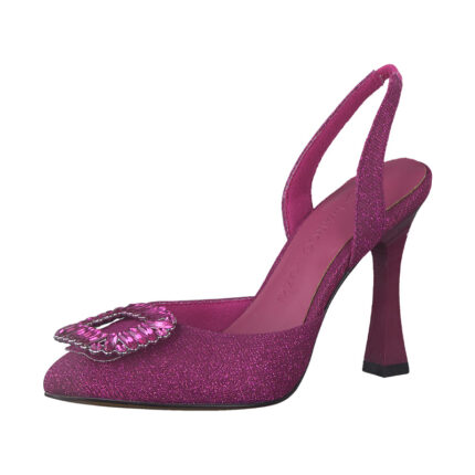 Дамски елегантни обувки на висок ток Marco Tozzi циклама