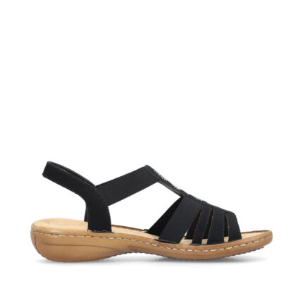 Дамски сандали RIEKER ANTISTRESS 60875-00 черни