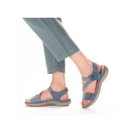 Дамски сандали  Rieker ANTISTRESS 64870-14  ширина F сини