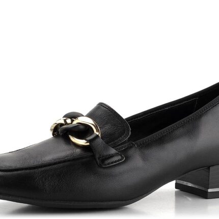 Дамски елегантни обувки на ток Ara естествена кожа черни