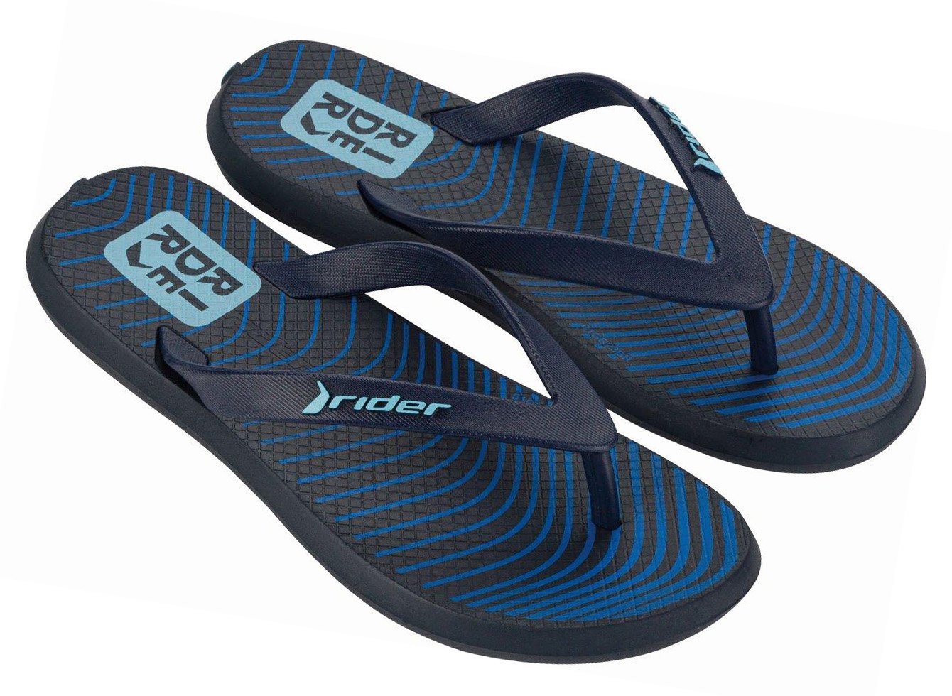 Детски чехли RIDER 11957 черни/сини Детски чехли RIDER 11957 черни/сини