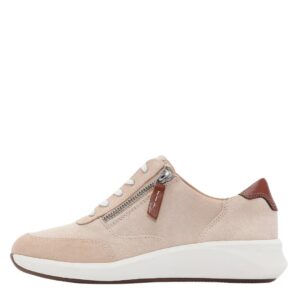 Дамски  спортни обувки Clarks Un Rio Zip естествена кожа бежови