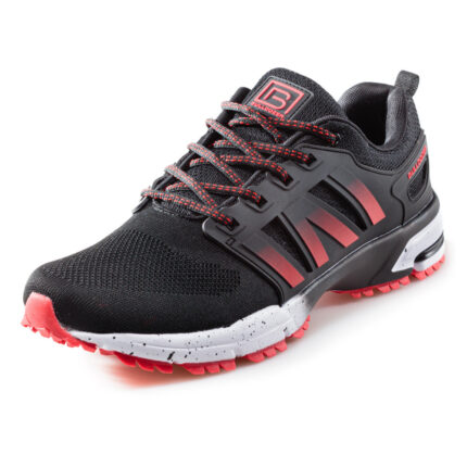 Мъжки маратонки с връзки  Bulldozer 81001 черни/червени