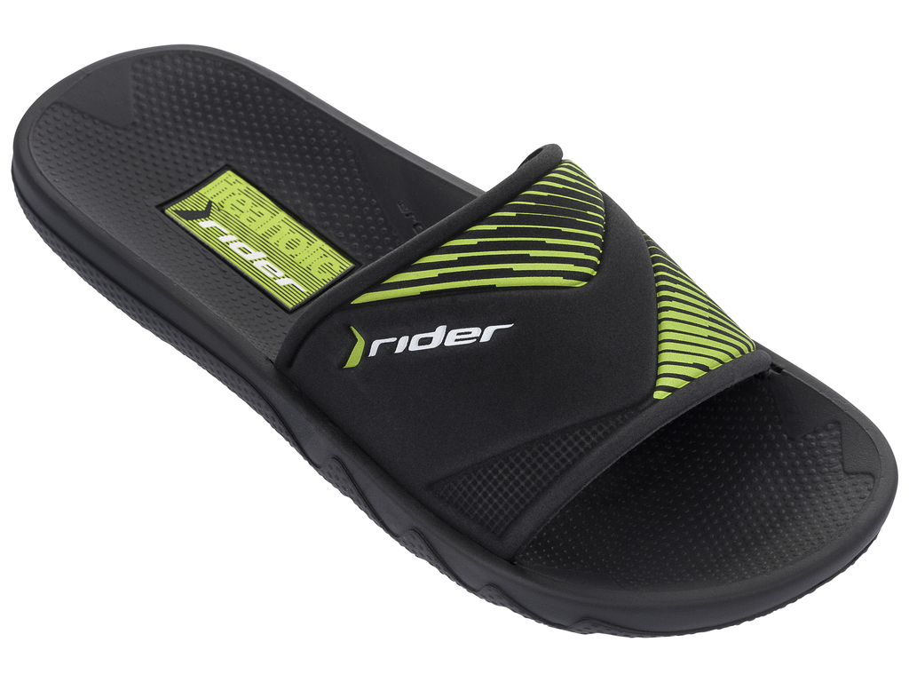 Детски чехли RIDER MONTREAL II KIDS черни/зелени