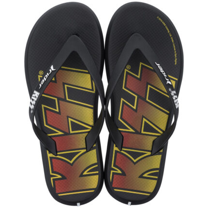 Мъжки джапанки RIDER 82808 черни/жълти