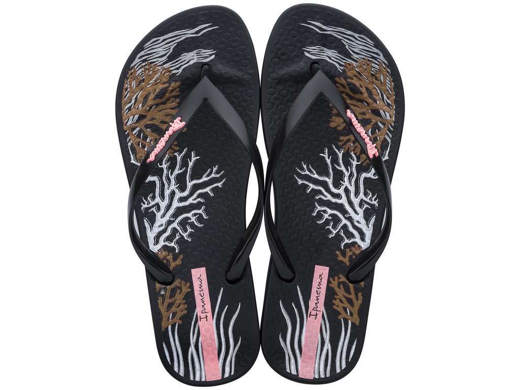 Дамски анатомични джапанки Ipanema черни