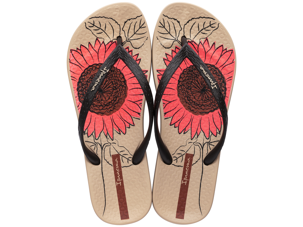 Дамски анатомични джапанки Ipanema бежови/кафяви