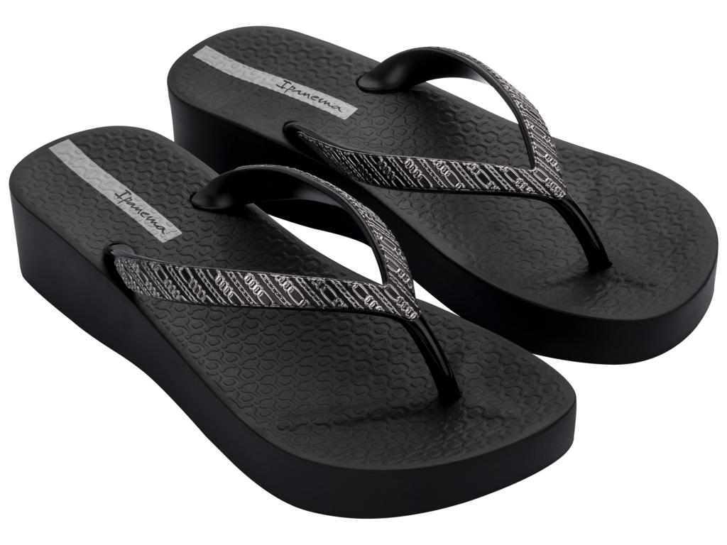 Дамски анатомични джапанки Ipanema черни