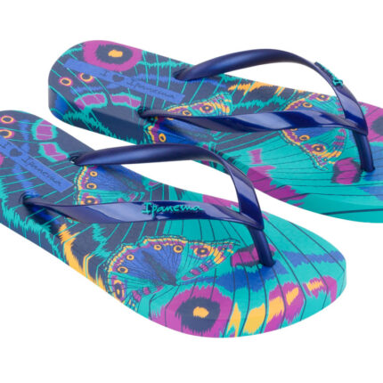 Дамски джапанки Ipanema 83468 сини/цветни