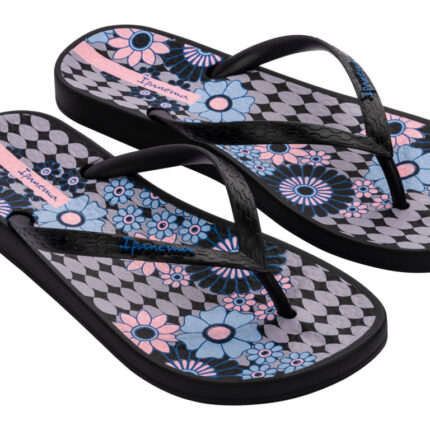 Дамски джапанки Ipanema 83469 черни/цветни