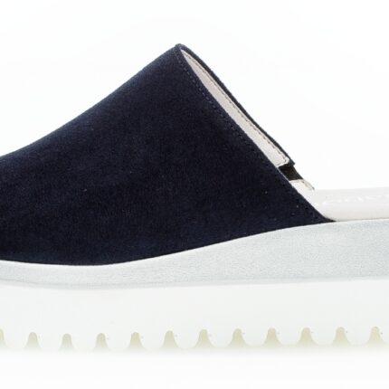 Дамски чехли на платформа Gabor сини