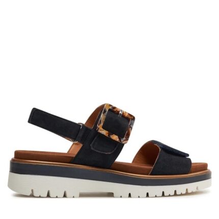 Дамски сандали Ara естествен велур сини