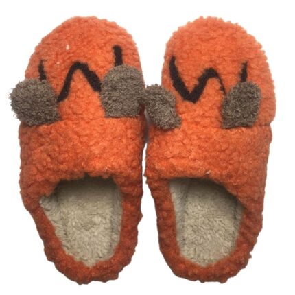 Дамски меки домашни чехли Kompass оранжеви BD654