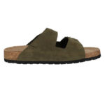 Мъжки чехли Bugatti Bobbi естествена кожа зелени