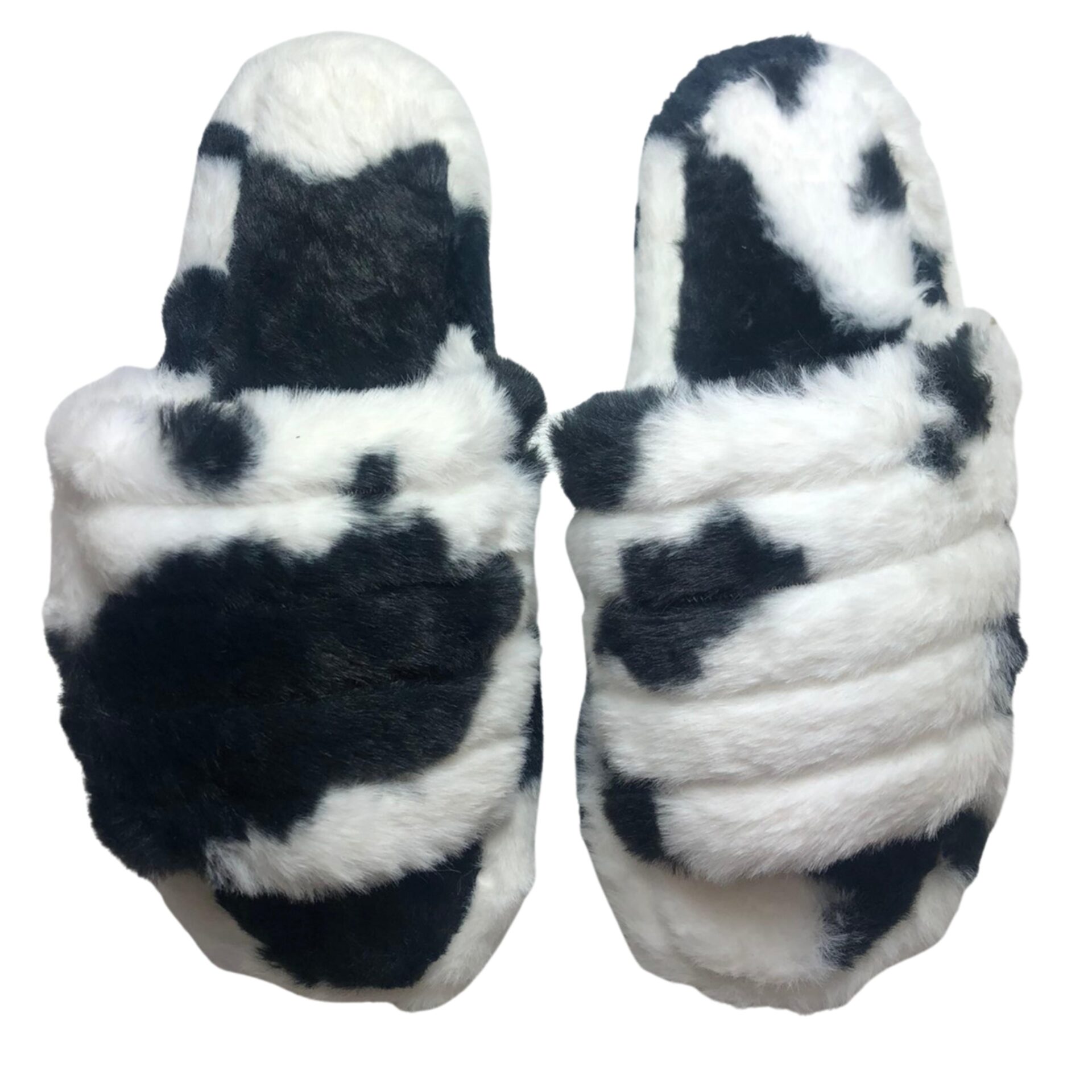 Дамски чехли Kompass черно/бели