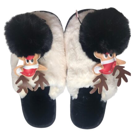 Дамски домашни чехли Kompass черно Еленче