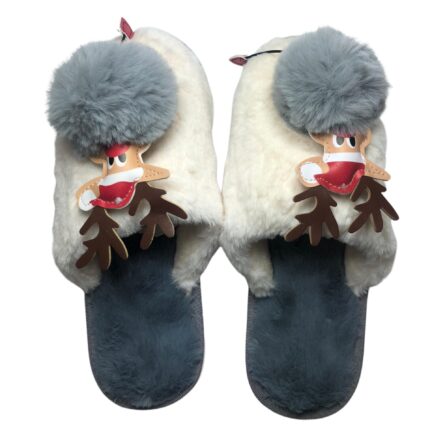 Дамски домашни чехли Kompass сиво Еленче