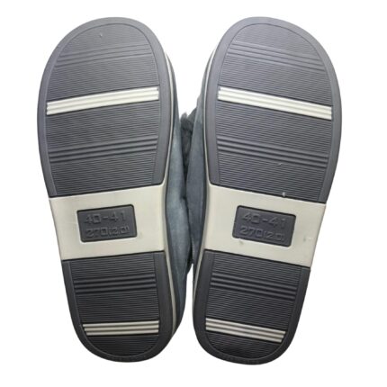 Дамски домашни чехли Kompass сиво сърце