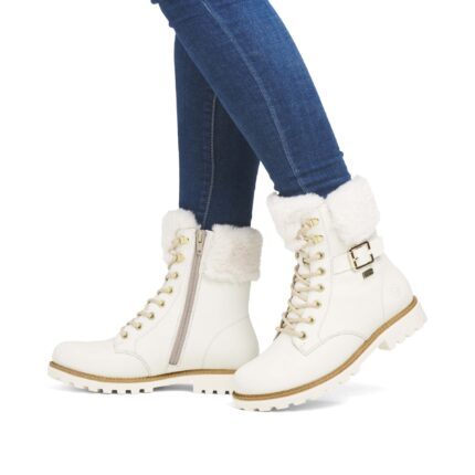 Дамски боти REMONTE TEX D8481-80 бели