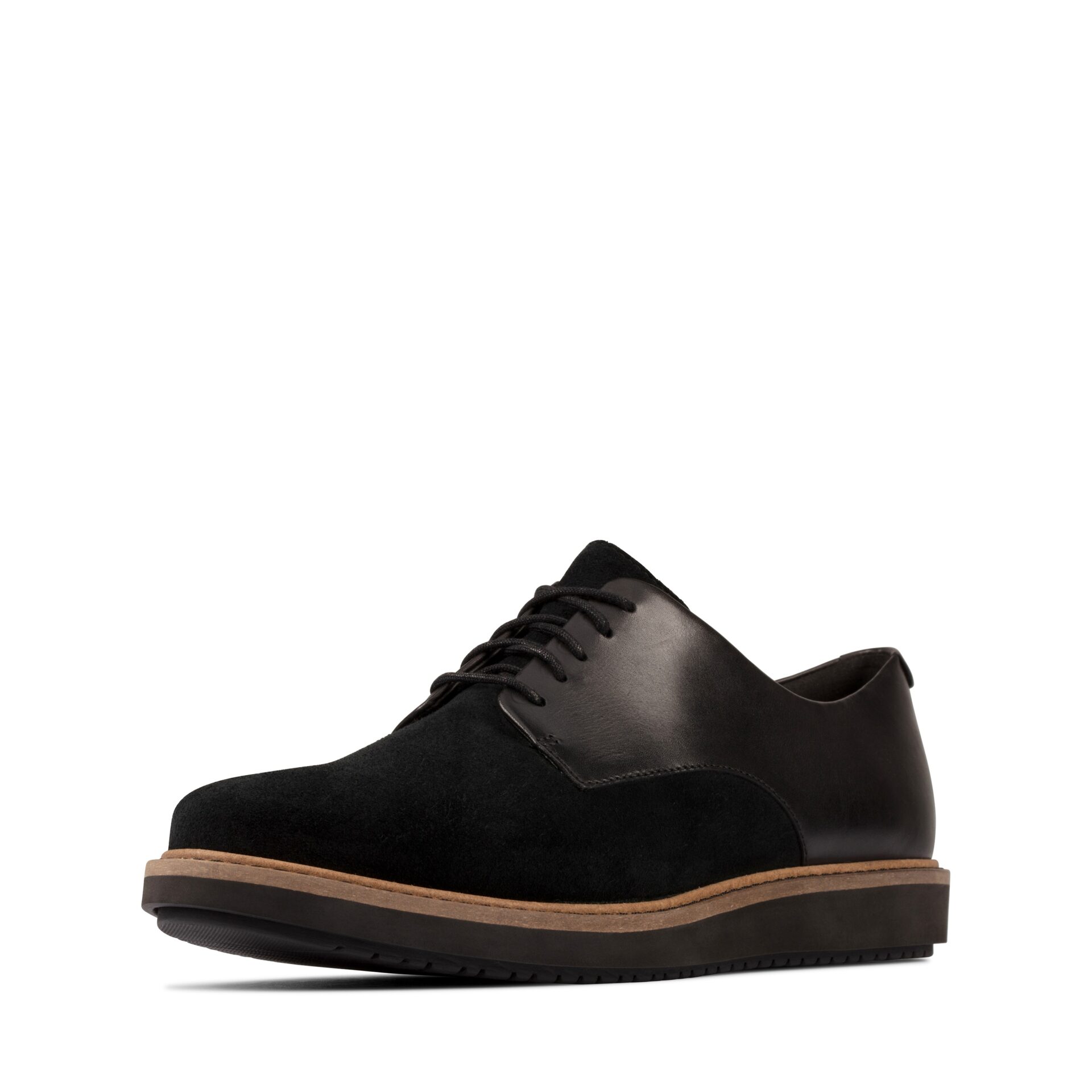 Дамски обувки Clarks Glick Darby естествена кожа черни