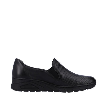 Дамски обувки естествена кожа  Rieker ANTISTRESS N3363-01 черни