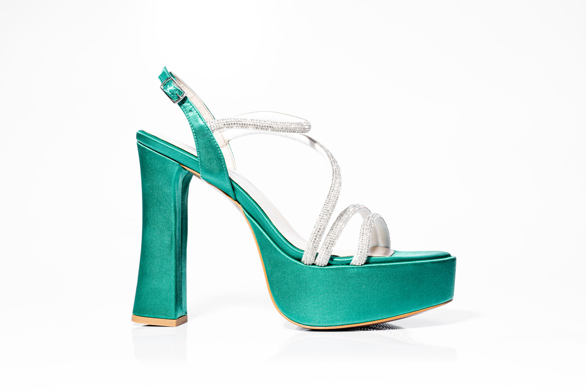 Дамски сандали на висок ток Yoncy зелени Дамски сандали на висок ток Yoncy зелени