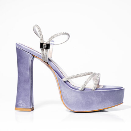 Дамски сандали на висок ток Yoncy лилави