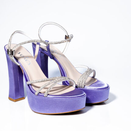 Дамски сандали на висок ток Yoncy лилави