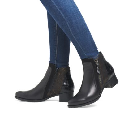 Дамски боти на ток REMONTE TEX R5172-04 черни